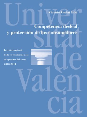 cover image of Competencia desleal y protección de los consumidores